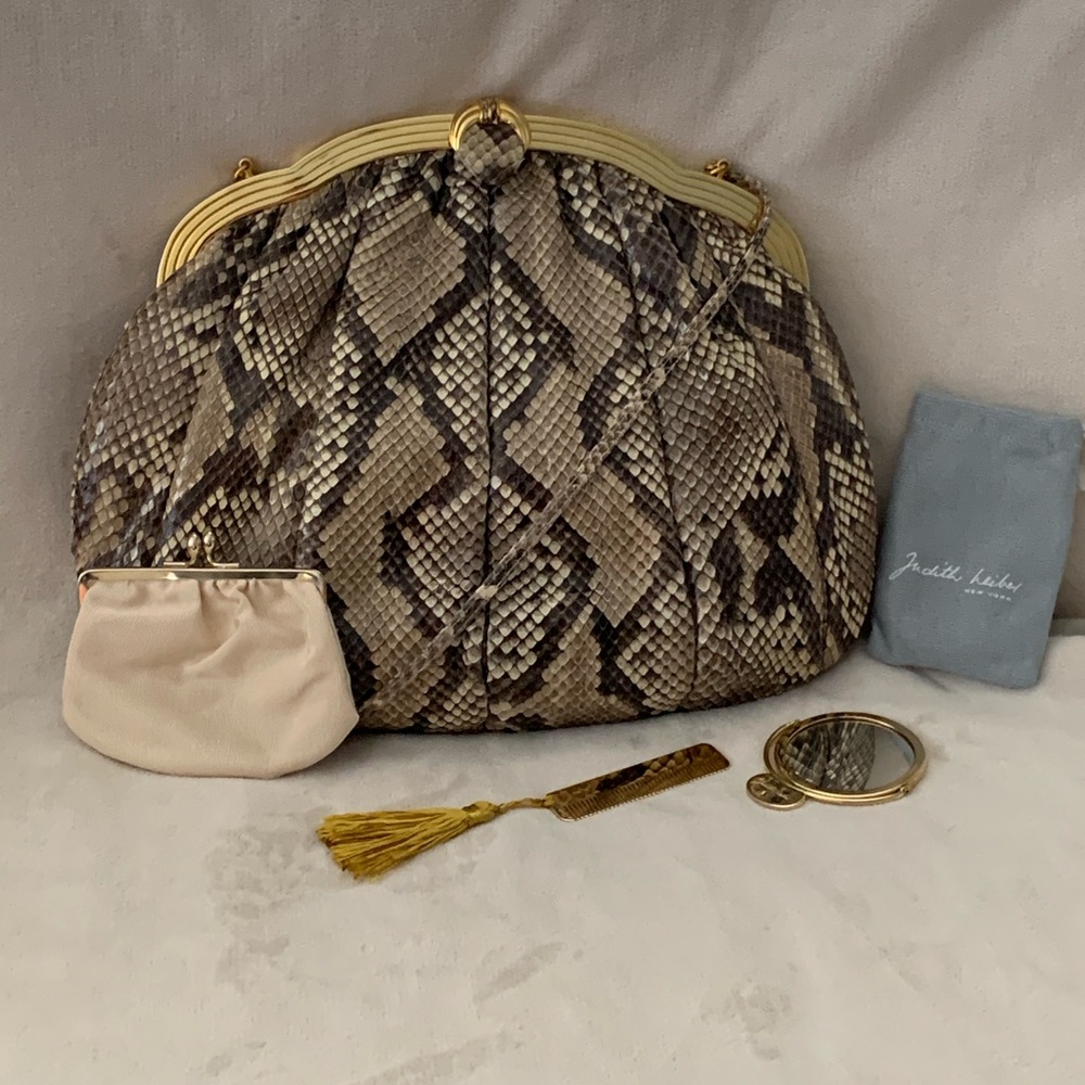 Judith Leiber Vintage Snakeskin Shoulder or Clutch